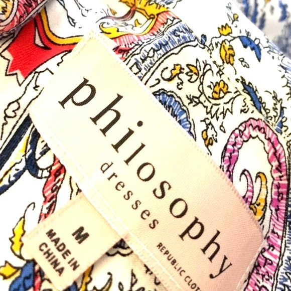 PHILOSOPHY Dresses republic clothing, Paisley Muti Colors Shirt Dress - Picture 8 of 8